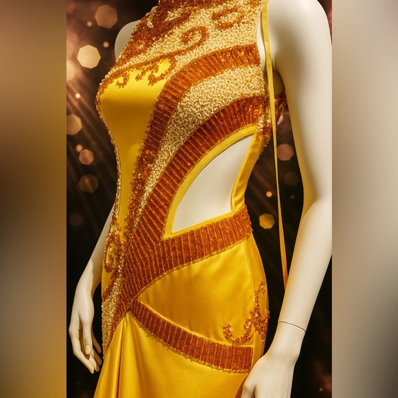 Couture NG Fashion,STUNNING!|
Yellow/Gold Sequins,Excellent Condition ,Size 6 - Picture 9 of 15